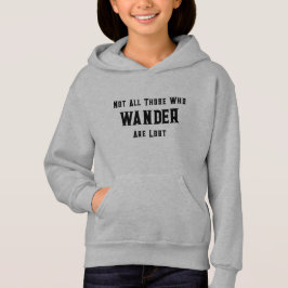 Kids Grått Hoodie citerar inte alla som vräder T Shirt