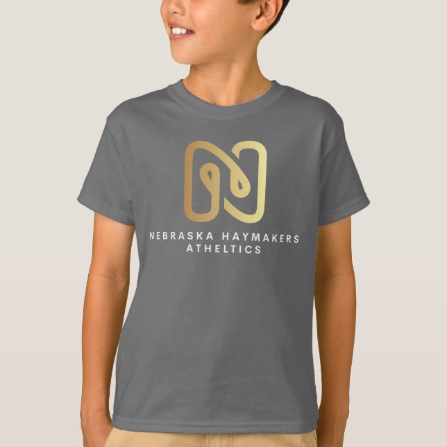 Kids Grått T-Shirt (Framsida)