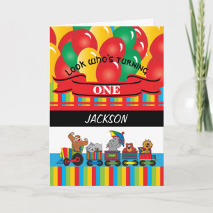 Kids Grattis på födelsedagen   Circus-Roligt Kort