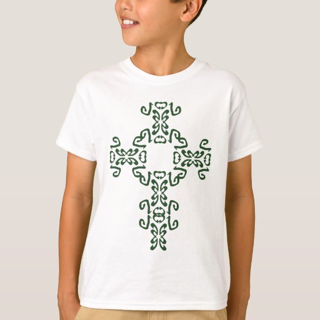 Kids Grönt Irish Celtic Kor Hoodie Sweatshirt Tee Shirt (Framsida)