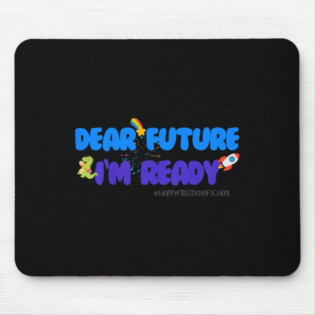 Kids Groovy Motivated Quote, I'm Ready For 1st Day Musmatta (Framsidan)
