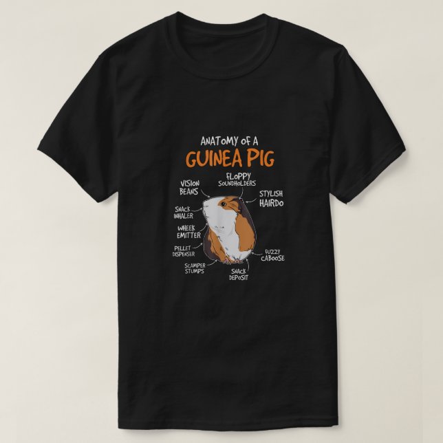 Kids Guinea Gris ger en marin Saker-anatomi i ett  T Shirt (Design framsida)