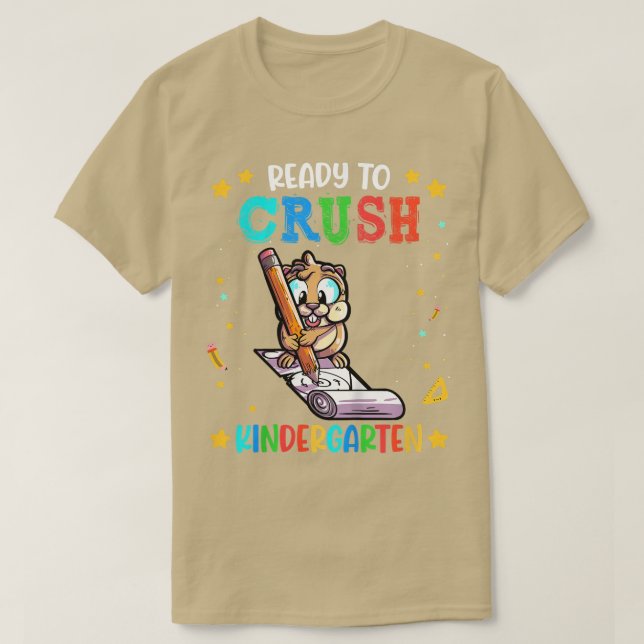 Kids Guinea Gris Redo till Crush Kindergarten T Shirt (Design framsida)