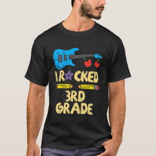 Kids Guitar I Rocked 3rd Klass förra skoldagen T Shirt