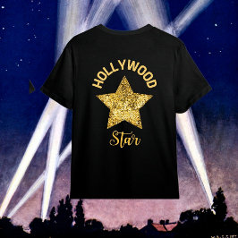 Kids Guld Hollywood Star T-Shirt