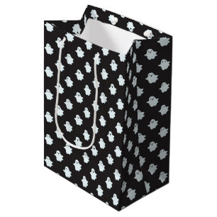 Kids Halloween Black w/ Cute White Spöken