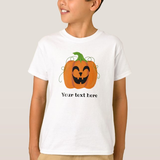 Kids Halloween Coolest Pumpkin T-Shirt (Framsida)