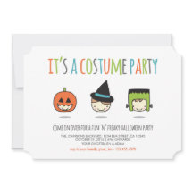 Kids Halloween Costume Party-inbjudan