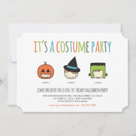 Kids Halloween Costume Party-inbjudan Inbjudningar