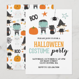 Kids Halloween Costume Party-inbjudan Inbjudningar