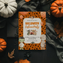 Kids Halloween Costume Party Inbjudningar
