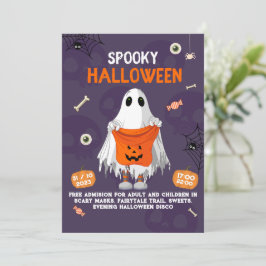 Kids Halloween Cute Costume Party-inbjudan Inbjudningar