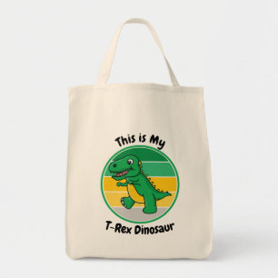 Kids Halloween Dinosaur Det här är min T-Rex Dinos Tygkasse