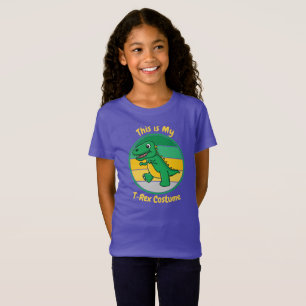 Kids Halloween Dinosaur Det här är min T-Rex-dräkt T Shirt