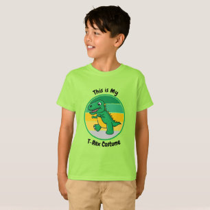 Kids Halloween Dinosaur Det här är min T-Rex-dräkt T Shirt