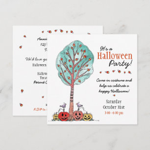 Kids Halloween fest Inbjudningar