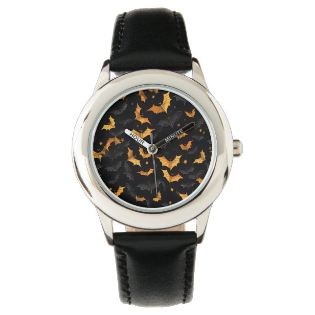 Kids Halloween Fladdermus Watch Armbandsur (Framsida)