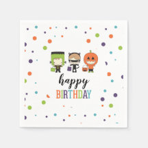 Kids Halloween-Födelsedagsfest färgstark