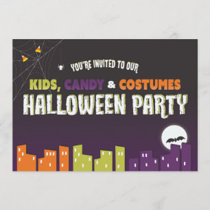 Kids Halloween-inbjudan (personalize) Inbjudningar