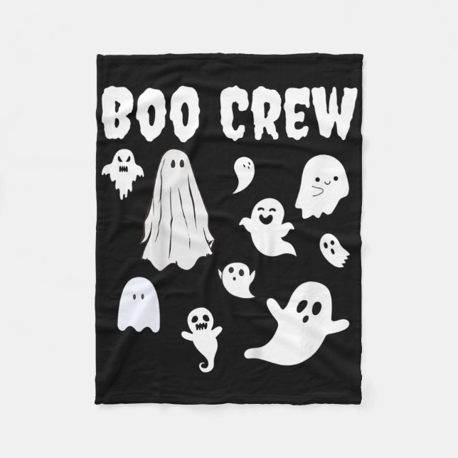 Kids Halloween Kids Motif Boo Crew Fleecefilt (Framsidan)