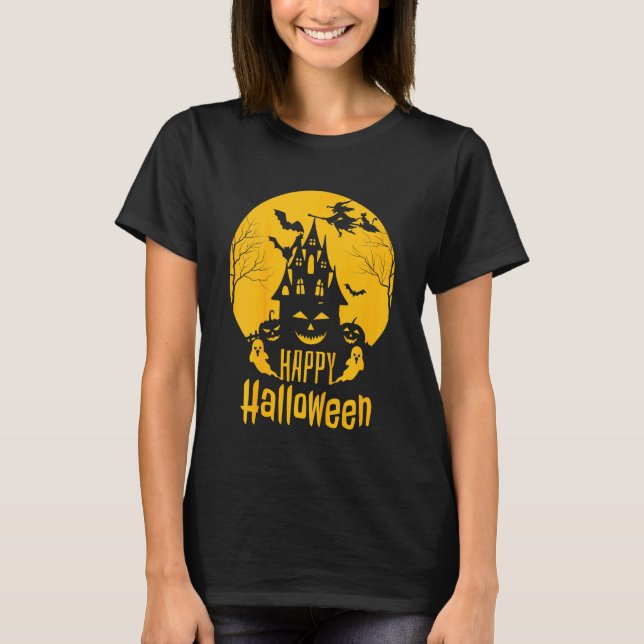 Kids Halloween Kids Motif Happy halloween T Shirt (Framsida)