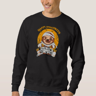 Kids Halloween Mummy Gamer Sloth Costume Småbarn B Lång Ärmad Tröja