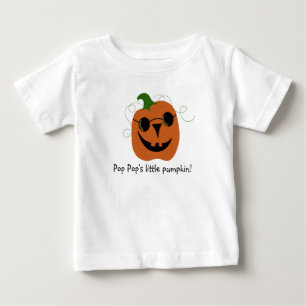 Kids Halloween Pop Pop's Little Pumpkin T-Shirt