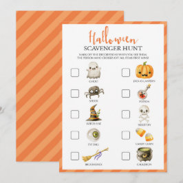 Kids Halloween Scavenger Hunt Game Cards