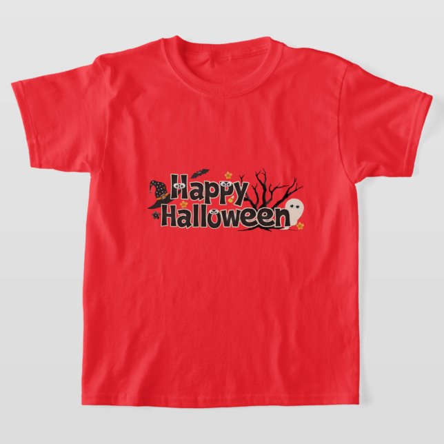 Kids Halloween Shirt Tee (Laydown)
