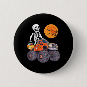 Kids Halloween Skeleton Riding Monster Lastbil Fun Knapp