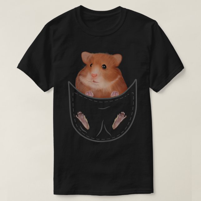 Kids Hamster Clothes Pocket Animal Outfit Gift Ham T Shirt (Design framsida)