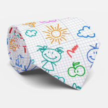 Kids Hand plockade Mönster Necktie