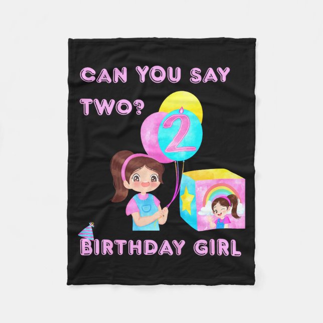 Kids Happy Birthday  Fleecefilt (Framsidan)