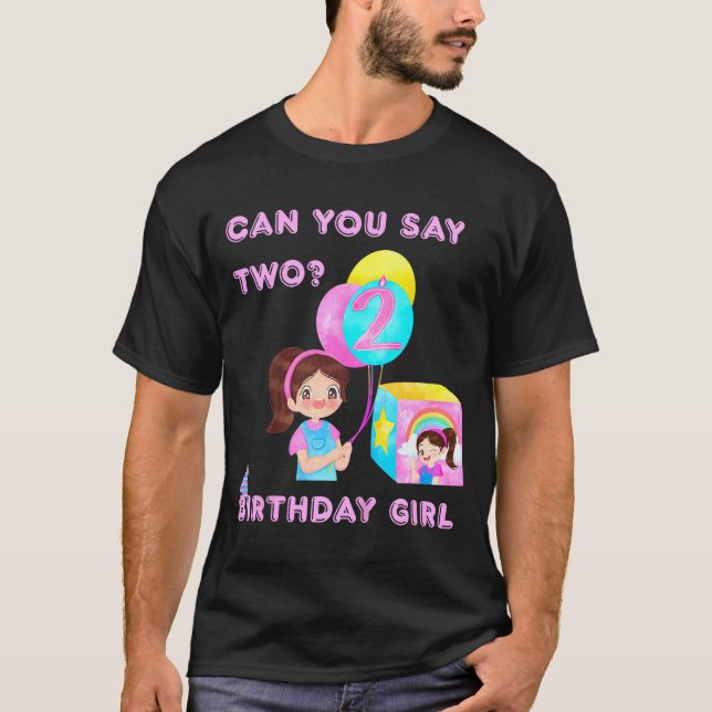 Kids Happy Birthday  T Shirt (Framsida)
