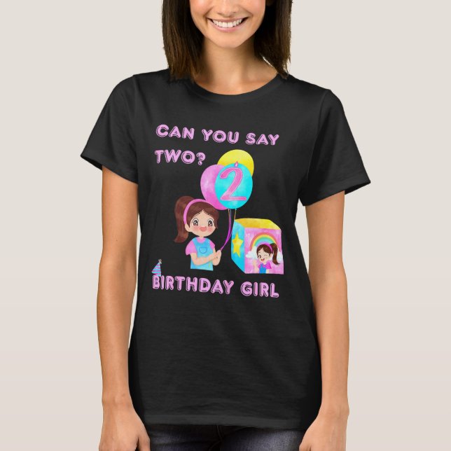 Kids Happy Birthday  T Shirt (Framsida)