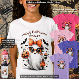 Kids Happy halloween Ghouls T Shirt
