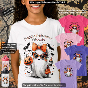 Kids Happy halloween Ghouls T Shirt