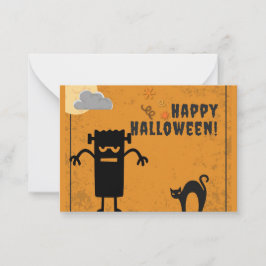 Kids Happy halloween pooky Monster Anteckningskort