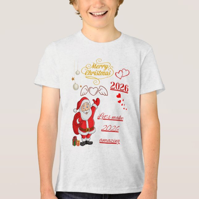 Kids Happy New Year T-Shirt (Framsida)