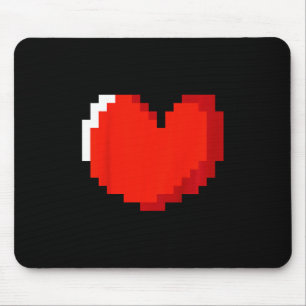 Kids Heart Pixel Art Valentines day Kärlek Gaming  Musmatta
