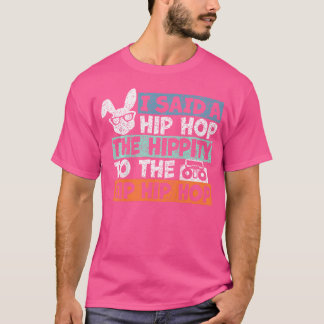 Kids Hip hop Bunny Påsk Shirt for Boys Funny Boy T
