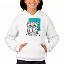 Kids Hoodie - Hund Collection - Blue Design