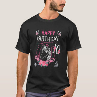 Kids Horse Birthday - Girls Horse T Shirt