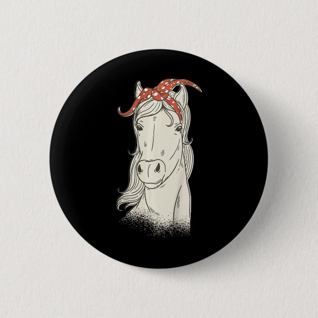 Kids Horse with Bandana - Cute  Ho Knapp (Framsida)