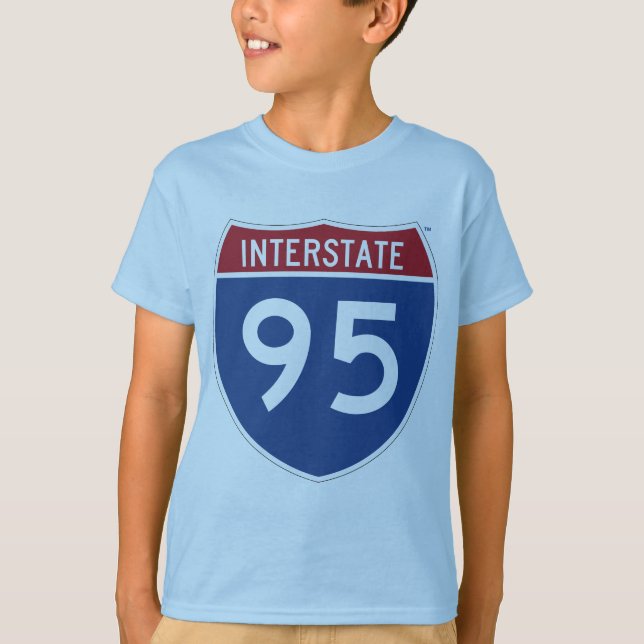Kids I-95 Shield T T Shirt (Framsida)