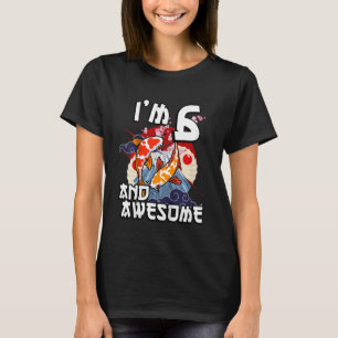 Kids I är 6 och Fantastisk japansk karp Koi Fish B T Shirt
