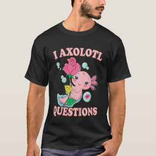 Kids I Axolotl Query Girl Youth Baby Småbarn Cu T Shirt