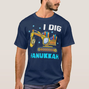Kids I Gräver Hanukkah Ecavator Construction T Shirt