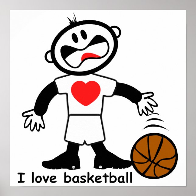 Kids I Kärlek Basketball Poster (Framsidan)