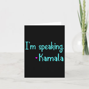 Kids I talar om Kamala Harris inspirationella Vice Kort